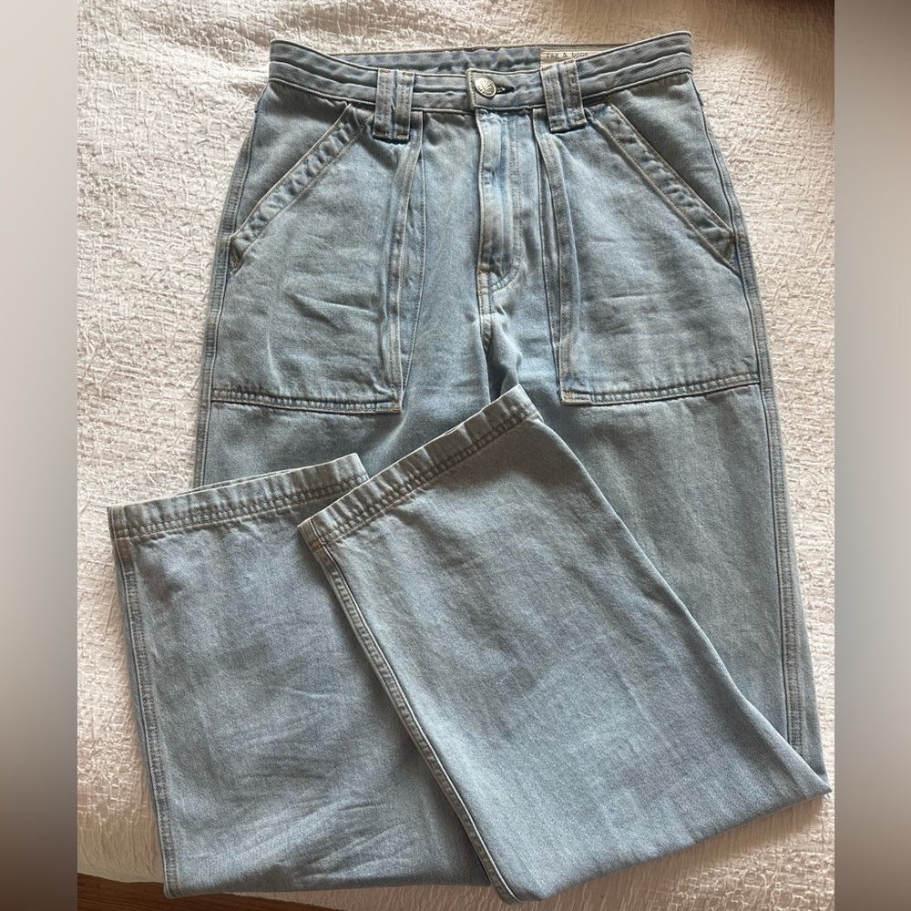 Rag & Bone Light Wash Relaxed Jeans